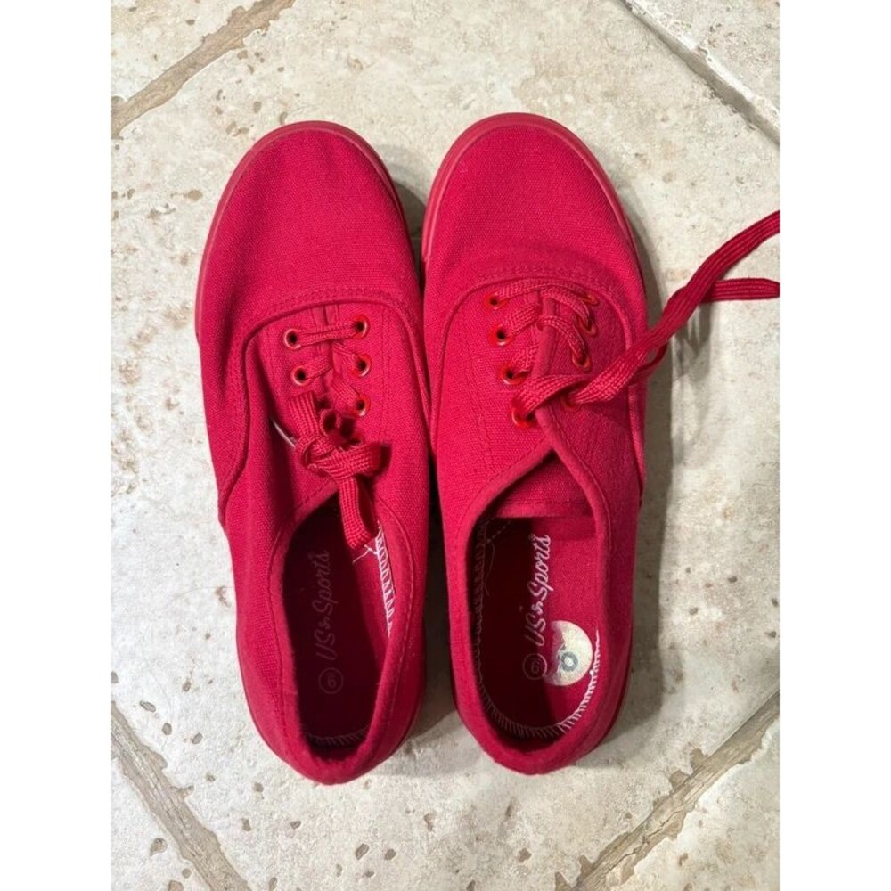 US Sports Red Sneakers Woman's size 9